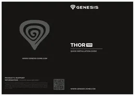 Notice Genesis THOR 100 Clavier
