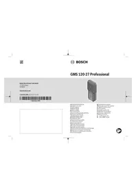 Notice BOSCH GMS 120-27 PROFESSIONAL Détecteur