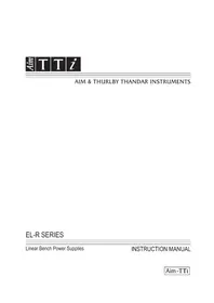 Notice Aim TTi EL303R Non catégorisé