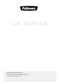 Notice FELLOWES POWERSHRED LX22M Destructeur de document