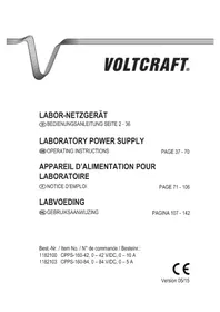 Notice VOLTCRAFT CPPS-160-84 Non catégorisé