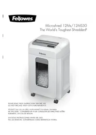 Notice FELLOWES POWERSHRED 12MS30 Destructeur de document