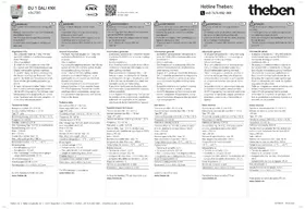 Notice THEBEN DU 1 DALI KNX Non catégorisé