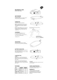 Notice Knog QUOKKA 150 Lampe de poche