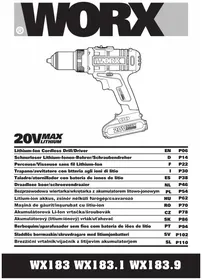 Notice WORX WX183.9 Visseuse