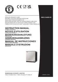 Notice Hoshizaki KMD-210ABE-HC Machine à glaçons