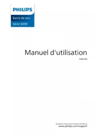 Notice PHILIPS TAB5109 Barre de son