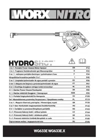 Notice WORX HYDROSHOT WG633E.9 Nettoyeur haute pressio