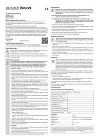 Notice BASETECH PPC-5MU-N Chargeur téléphone portable
