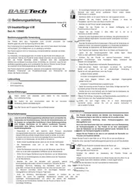 Notice BASETECH UV 4 W Produit anti-insecte