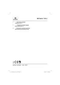 Notice Bestgreen BG SERIE 1 36 LI Tondeuse à gazon