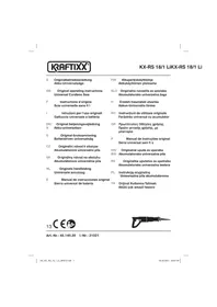Notice Kraftixx KX-RS 18 LI Scie