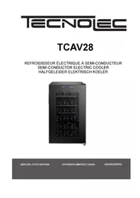 Notice TECNOLEC TCAV28 Cave à vin