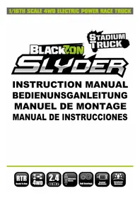 Notice Blackzon SLYDER Jouet radiocommandé