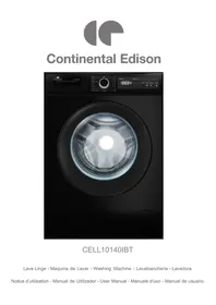 Notice CONTINENTAL EDISON CELL10140IBT Machine à laver