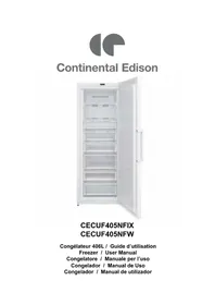 Notice CONTINENTAL EDISON CECUF405NFW Congélateur