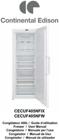 Notice CONTINENTAL EDISON CECUF405NFIX Congélateur
