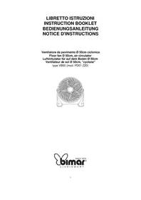 Notice Bimar VB50 Ventilateur