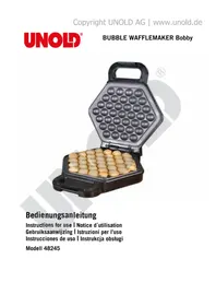 Notice UNOLD BOBBY 48245 Gaufrier