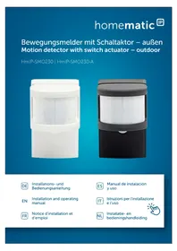Notice Homematic IP HMIP-SMO230 Détecteur de mouvements