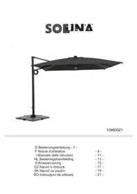 Notice Soluna 10460021 Parasol