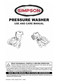 Notice Simpson ALIR2535012B Nettoyeur haute pression