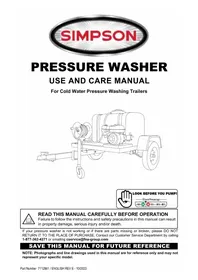 Notice Simpson 95004 Nettoyeur haute pression