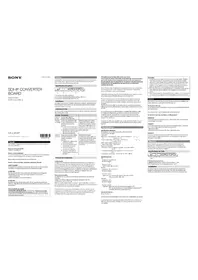 Notice SONY NXLK-IP40F Mémoire Flash