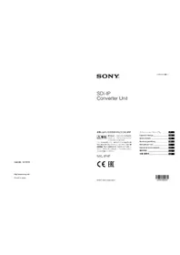 Notice SONY NXL-IP4F Convertisseur audio/vidéo