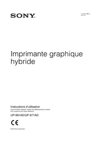 Notice SONY UP-971AD Imprimante