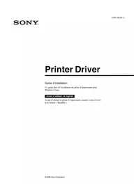 Notice SONY UP-990AD Imprimante