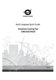 Notice CONCEPTRONIC CNBCOOLPAD2F Système de refroidissement pour ordinateur portable
