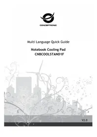 Notice CONCEPTRONIC CNBCOOLSTAND1F Système de refroidissement pour ordinateur portable