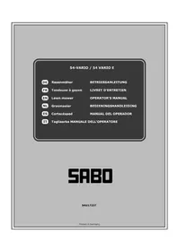 Notice SABO 54-VARIO E Tondeuse à gazon