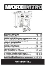 Notice WORX WX842.9 Agrafeuse