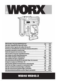 Notice WORX WX840.9 Agrafeuse