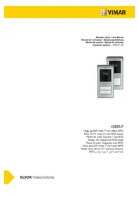 Notice Vimar 42920.P Interphone