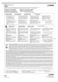 Notice Vimar 42920.D Interphone