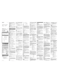 Notice SONY AXS-CR1 Lecteur de mémoire