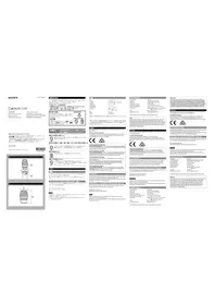 Notice SONY CU-F32 Microphone