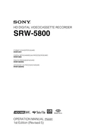 Notice SONY HKSR-5802 Magnétocassete