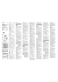 Notice SONY SBP-16 Mémoire Flash