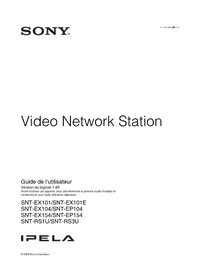 Notice SONY SNT-EX104 Magnétoscope