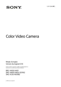 Notice SONY SRG-201M2 Non catégorisé