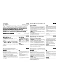 Notice YAMAHA YCHS7106 Instrument de musique