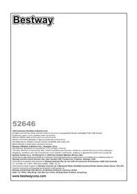 Notice BESTWAY 52646 Trampoline