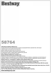 Notice BESTWAY 58764 Thermomètre