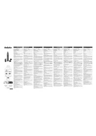 Notice BABYLISS E111E Tondeuse à barbe