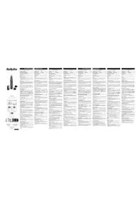 Notice BABYLISS E116E Tondeuse à barbe