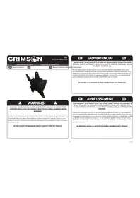 Notice Crimson C37 Support écran plat